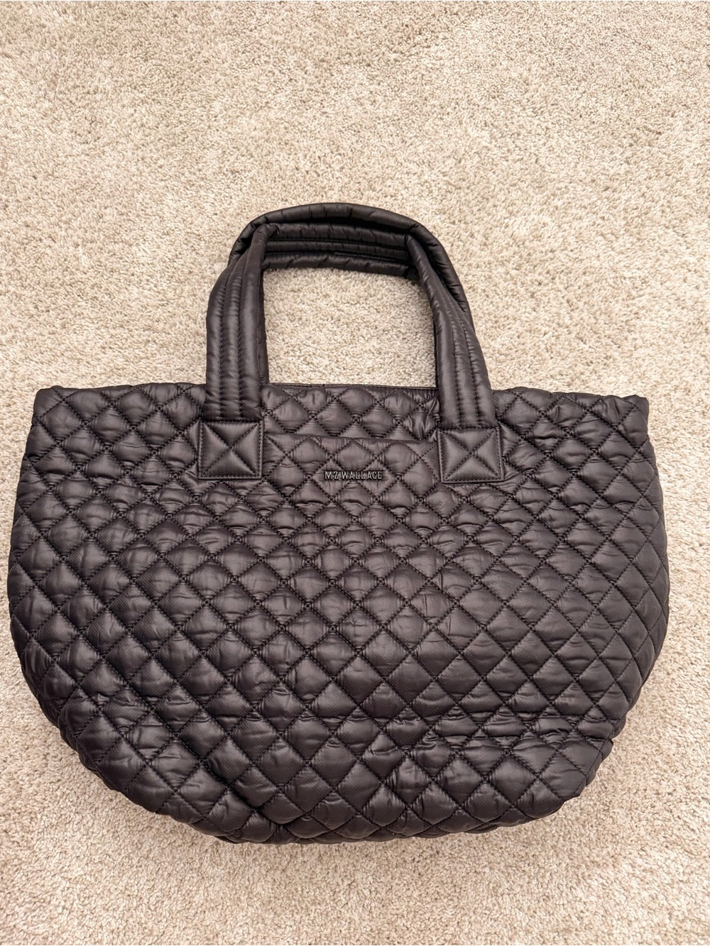 MZ Wallace Black Quilted Tote